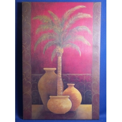 Potted Palm Tree Print on Canvas, 23.5 x 35.5 in.